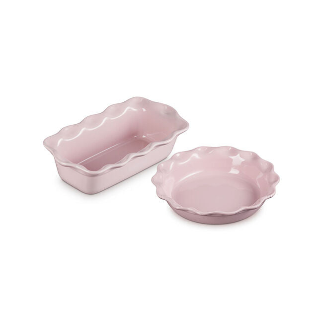 Le Creuset - Heritage Fluted Pie Dish and Loaf Pan Set