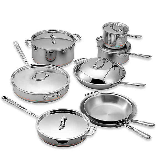 All Clad Copper Core - 14 Piece Set