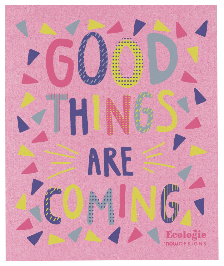 Now Designs Ecologie  -  Good Things Are Coming Swedish Dishcloth
