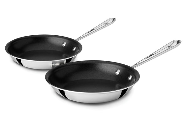 All Clad D3 - Stainless Nonstick Skillet Set