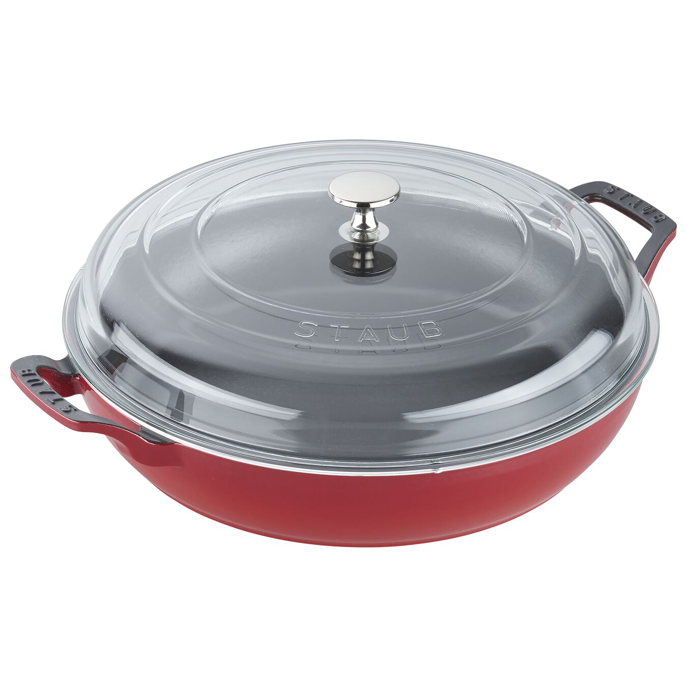 STAUB CAST - 12-INCH, BRAISER WITH GLASS LID