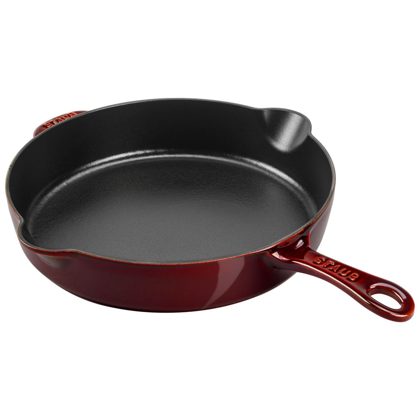 STAUB CAST IRON -  11-INCH DEEP FRYING PAN