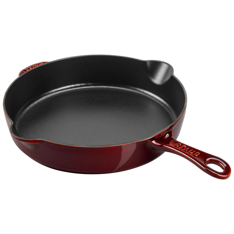 STAUB CAST IRON -  11-INCH DEEP FRYING PAN