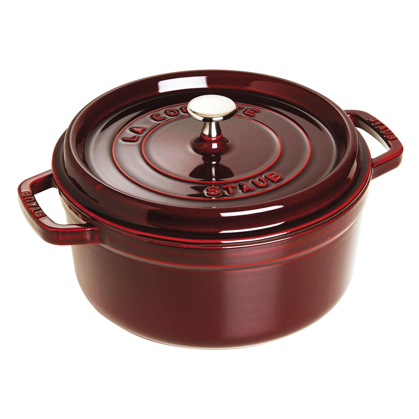 STAUB CAST IRON -  13.25 QT, ROUND COCOTTE