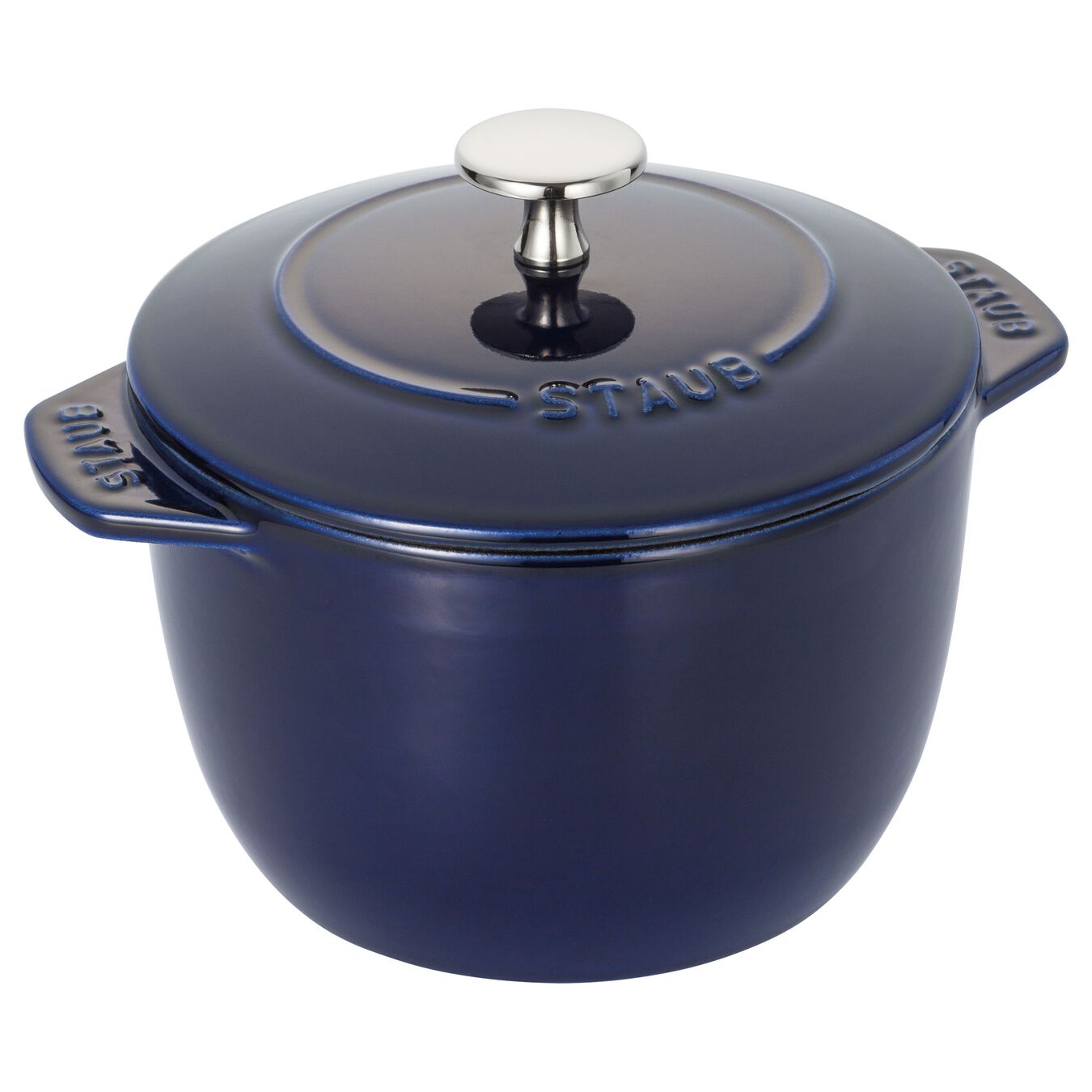 Staub 4-Quart Cast Iron Round Cocotte with Glass Lid - Turquoise