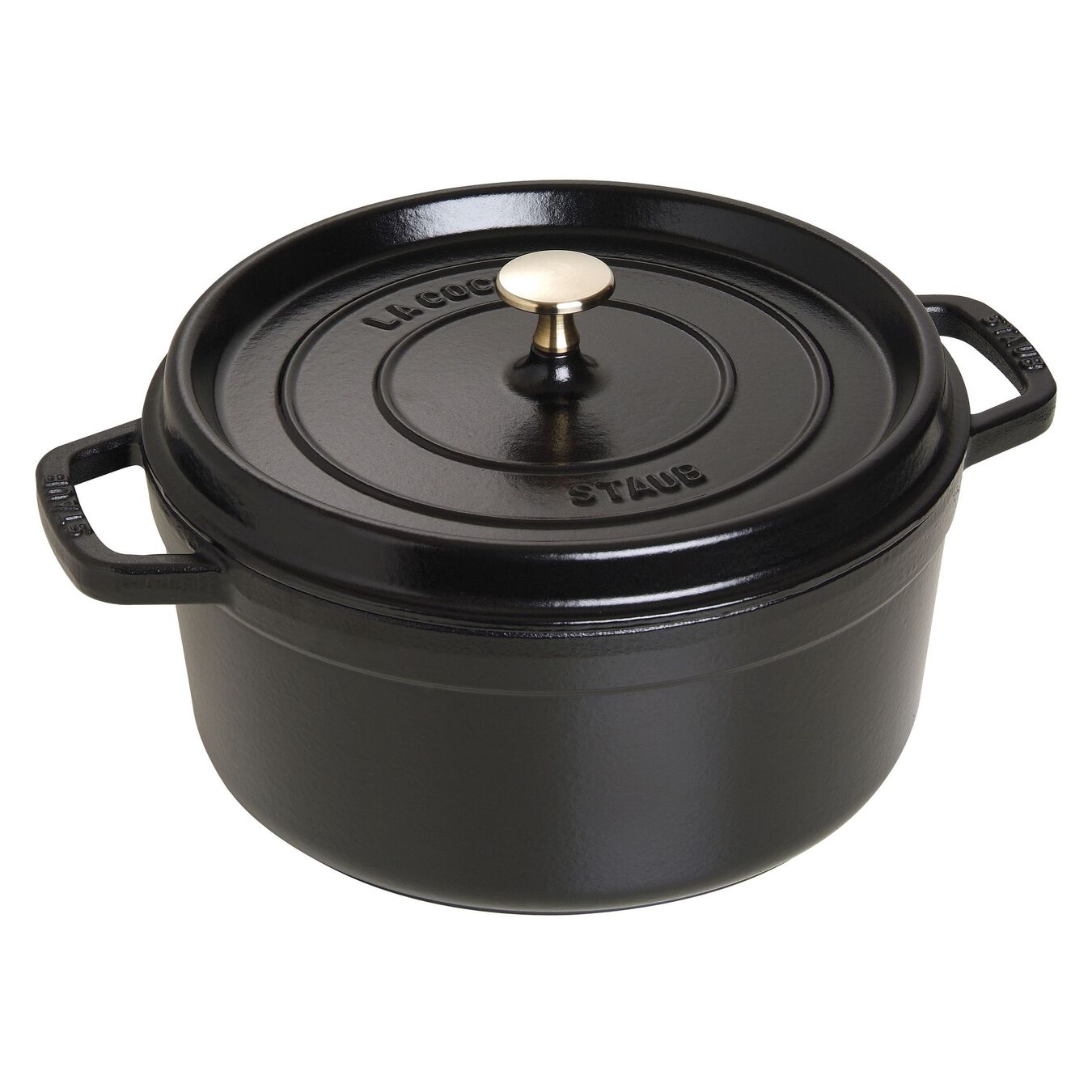 STAUB CAST IRON -  5.5-QT ROUND COCOTTE