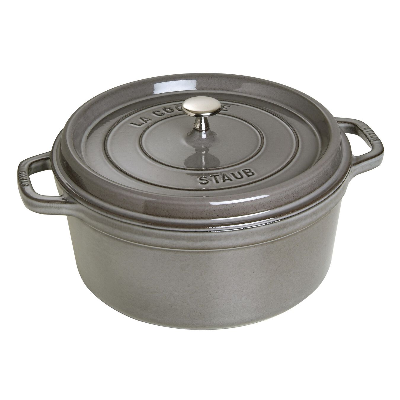 STAUB CAST IRON - 7-QT, ROUND, COCOTTE,