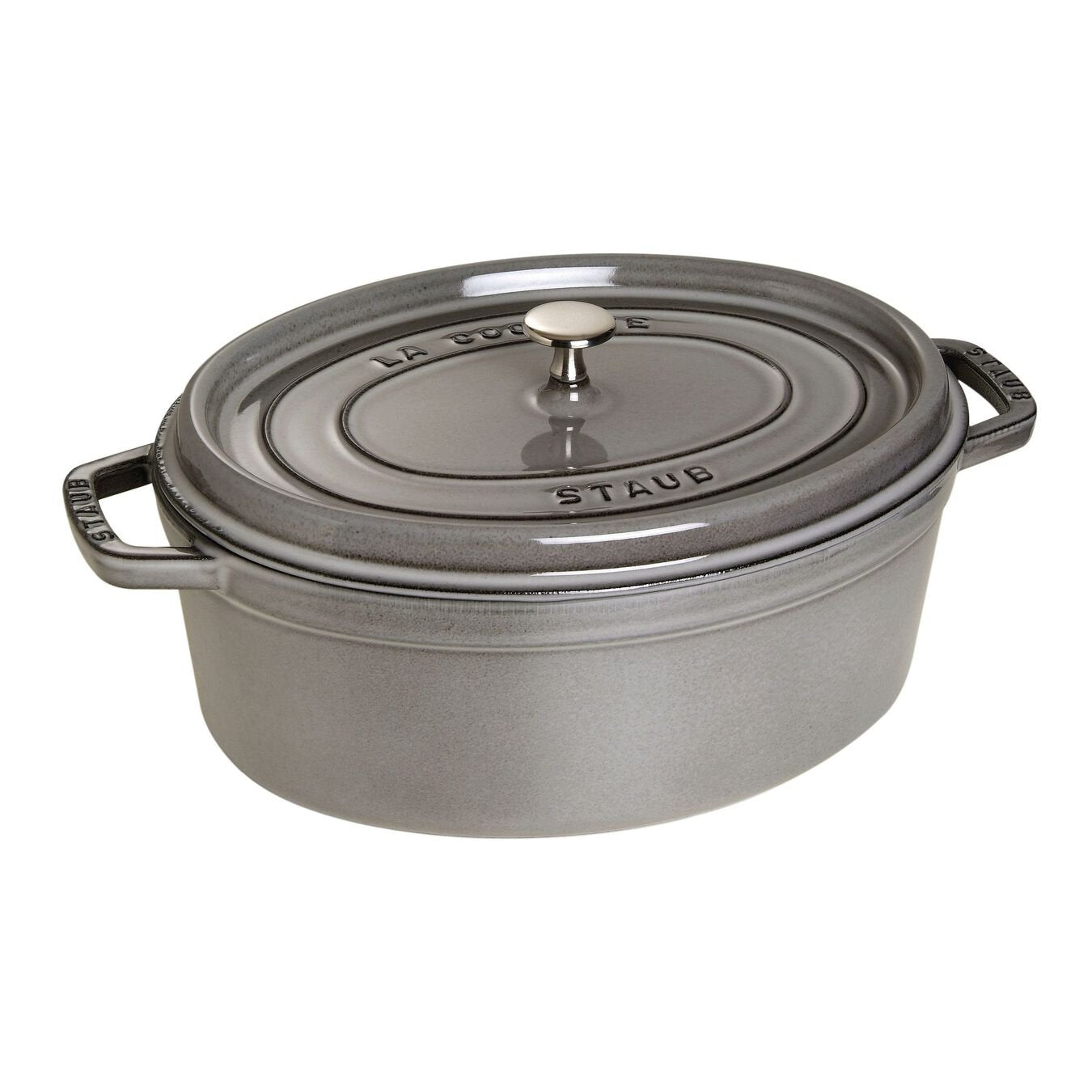 STAUB CAST IRON -  7-QT, OVAL COCOTTE