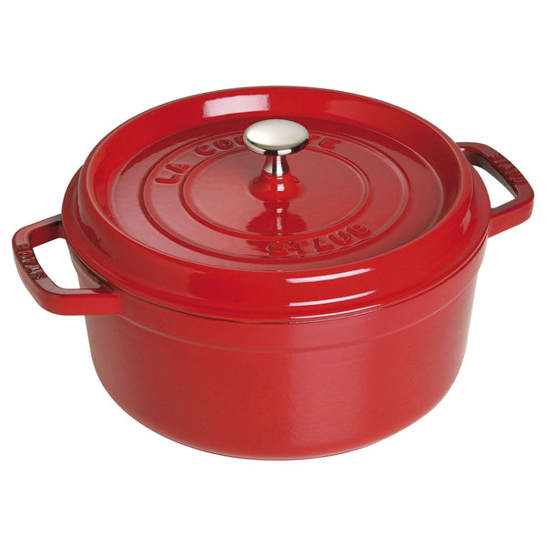 STAUB CAST IRON -  4-QT ROUND COCOTTE