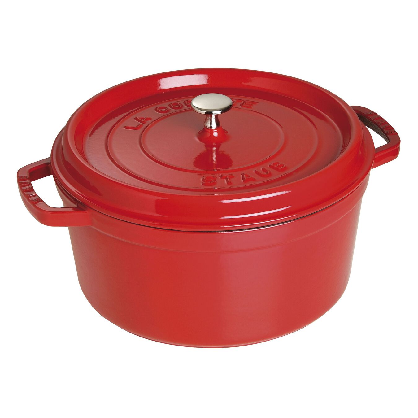 STAUB CAST IRON - 7-QT, ROUND, COCOTTE,