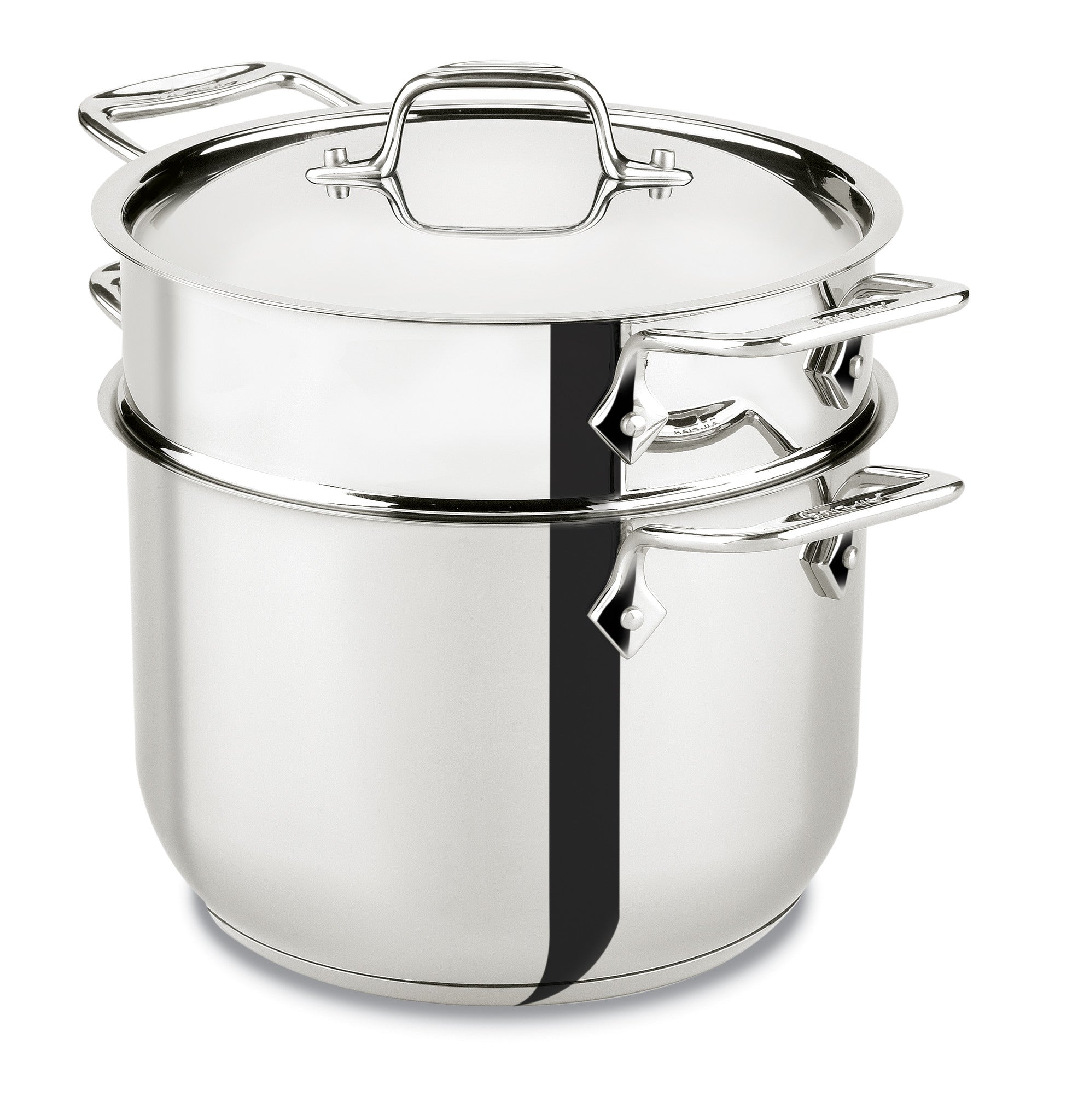 MARSKITOP Stockpots Stainless Steel 3 qt, Nonstick Stock Pot with Glass Lid Soup Pasta Pot Double Handle Induction Stockpots Small Cooking