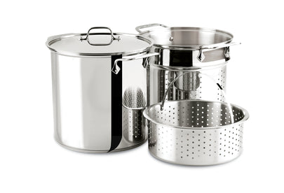 All Clad - Stainless Steel Multi-Pot with lid, 12 quart