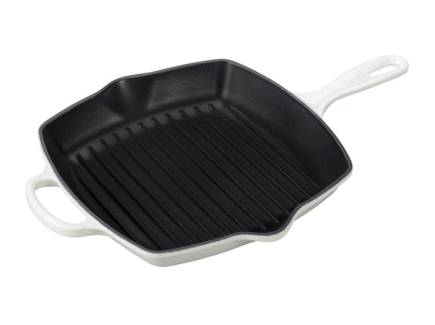 Le Creuset Enameled Cast Iron 9.5 Square Griddle Pan - Oyster