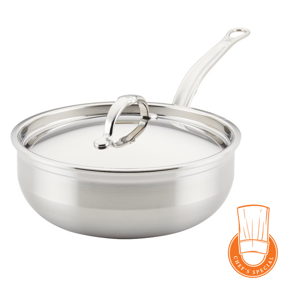 Hestan ProBond Professional Clad Stainless Steel - 3.5 Qt Covered Essential Pan