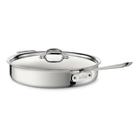 All Clad d3 - Saute Pan w/Lid Stainless Collection