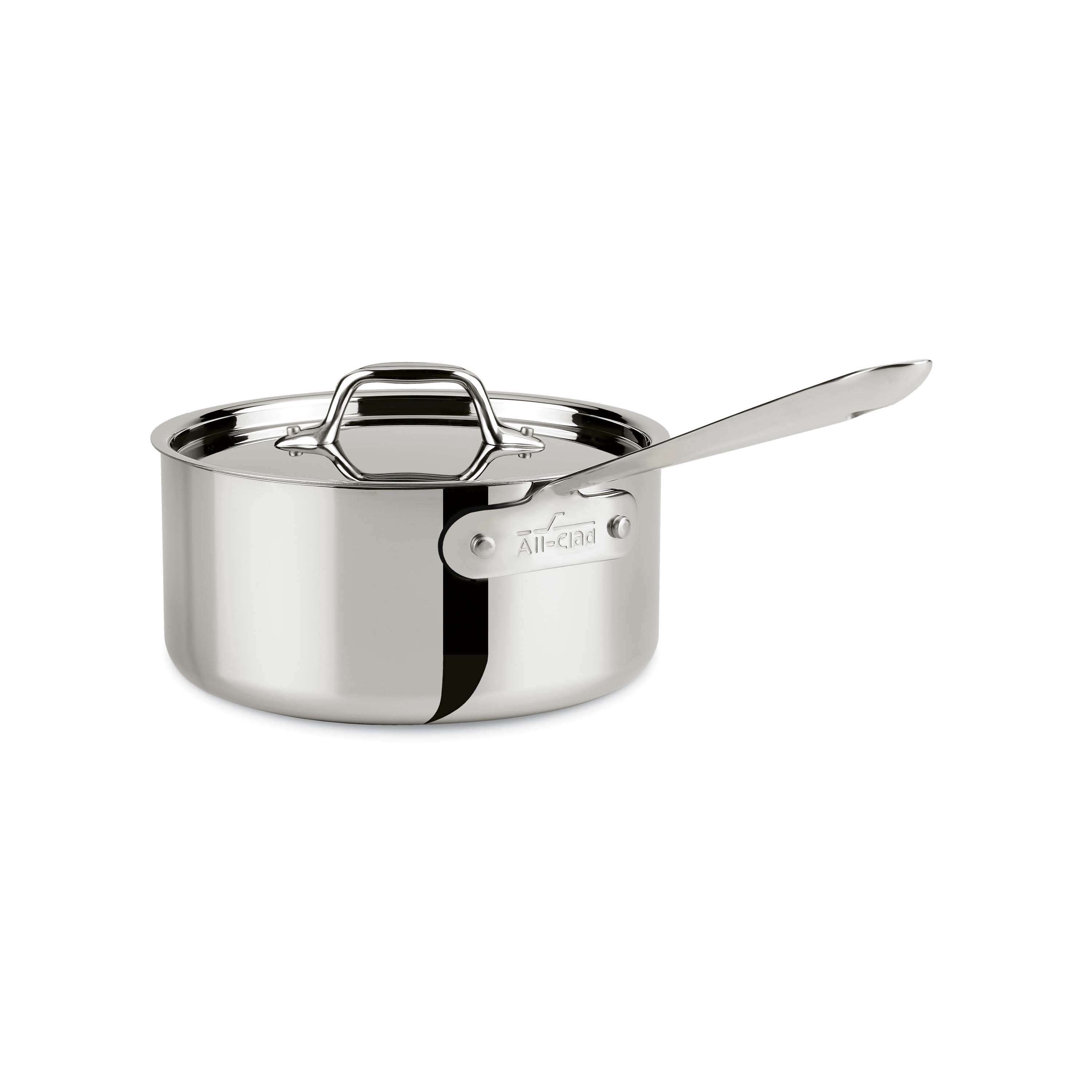 All Clad D3 - Sauce Pan Stainless 3 Qt.